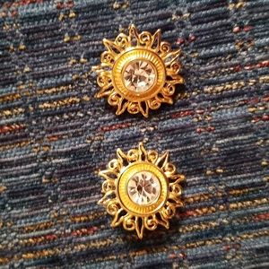 Kenneth Jay Lane Celestial Clip Earrings